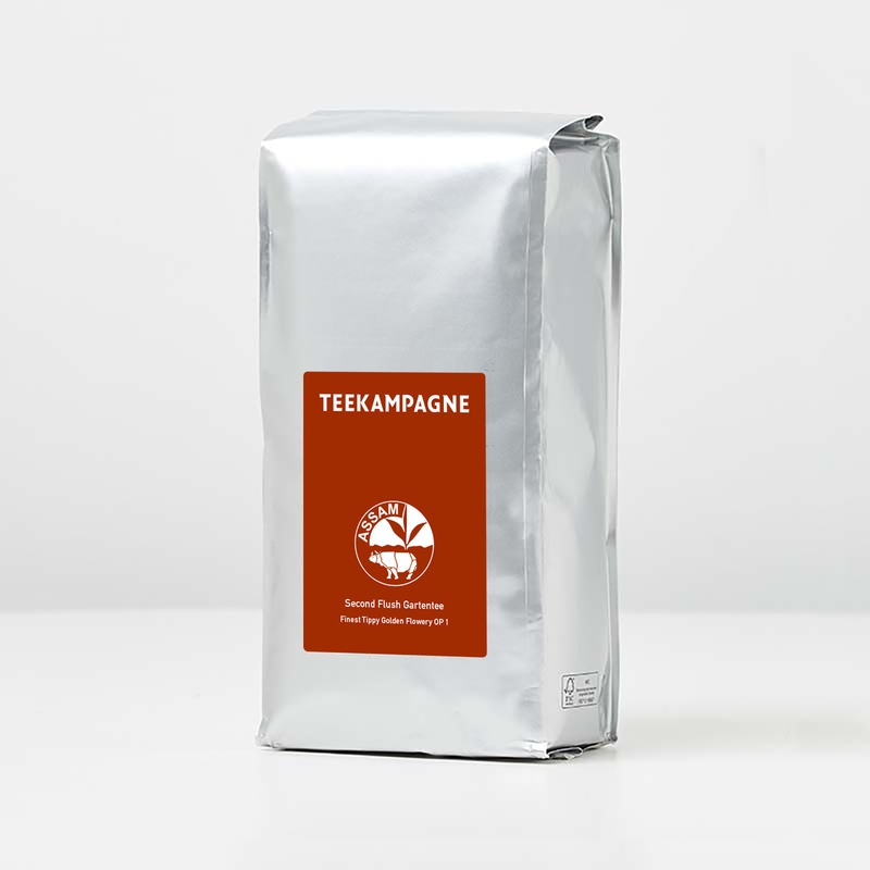 Bild von der Assam-Teepackung