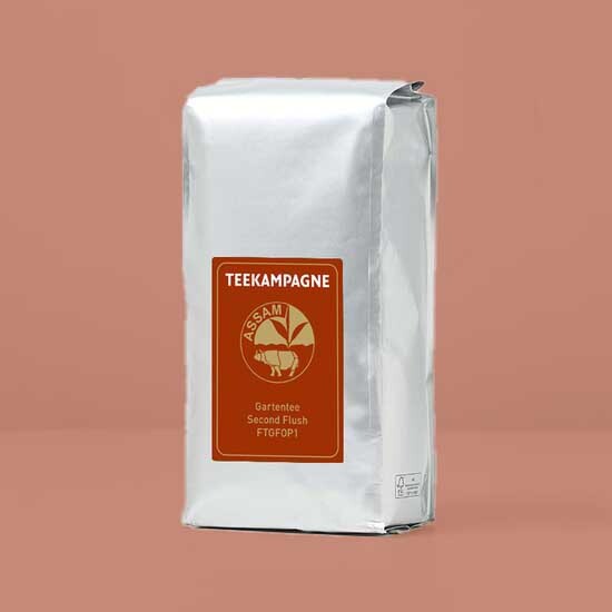 Bild von der Assam-Teepackung